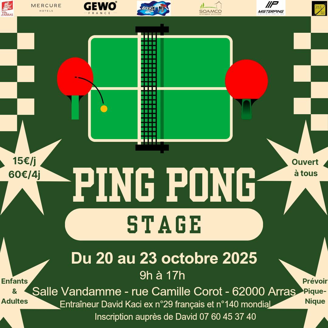 Stage vacances octobre 2025