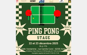 Stage vacances de Noël