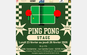 Stage vacances de février